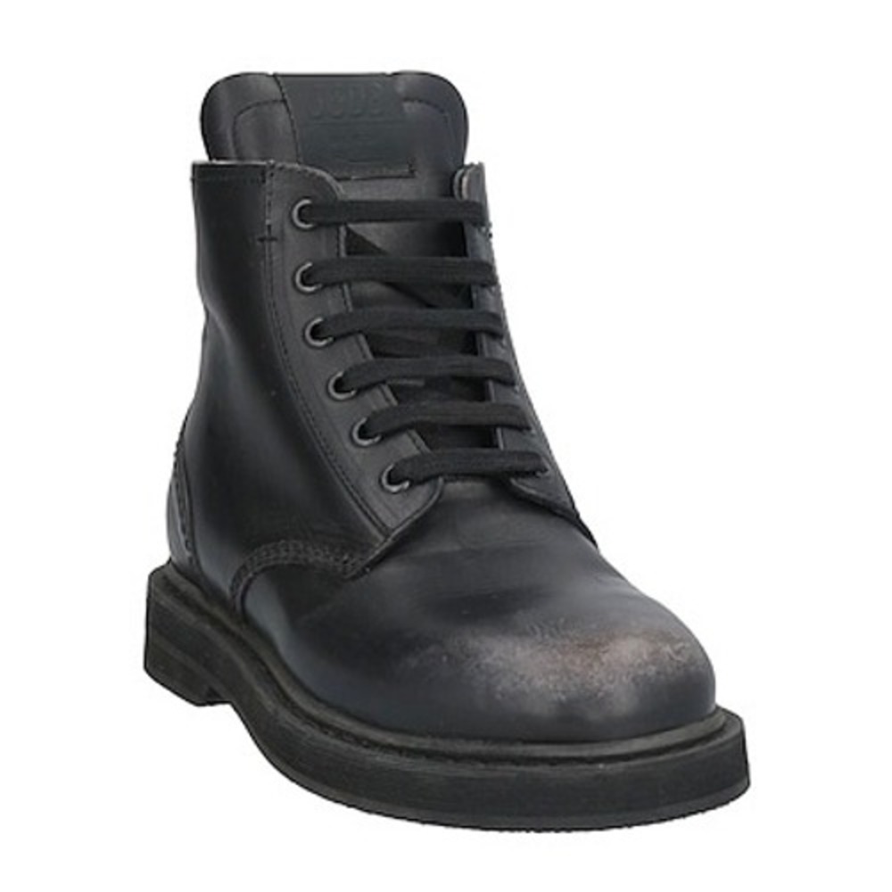 GOLDEN GOOSE Ele Boots Womens 11 Black Leather Distressed Combat Lace Up Grunge - Picture 15 of 16